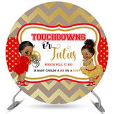 Circle Touchdowns ou bannière de fond de douche de bébé Jutus